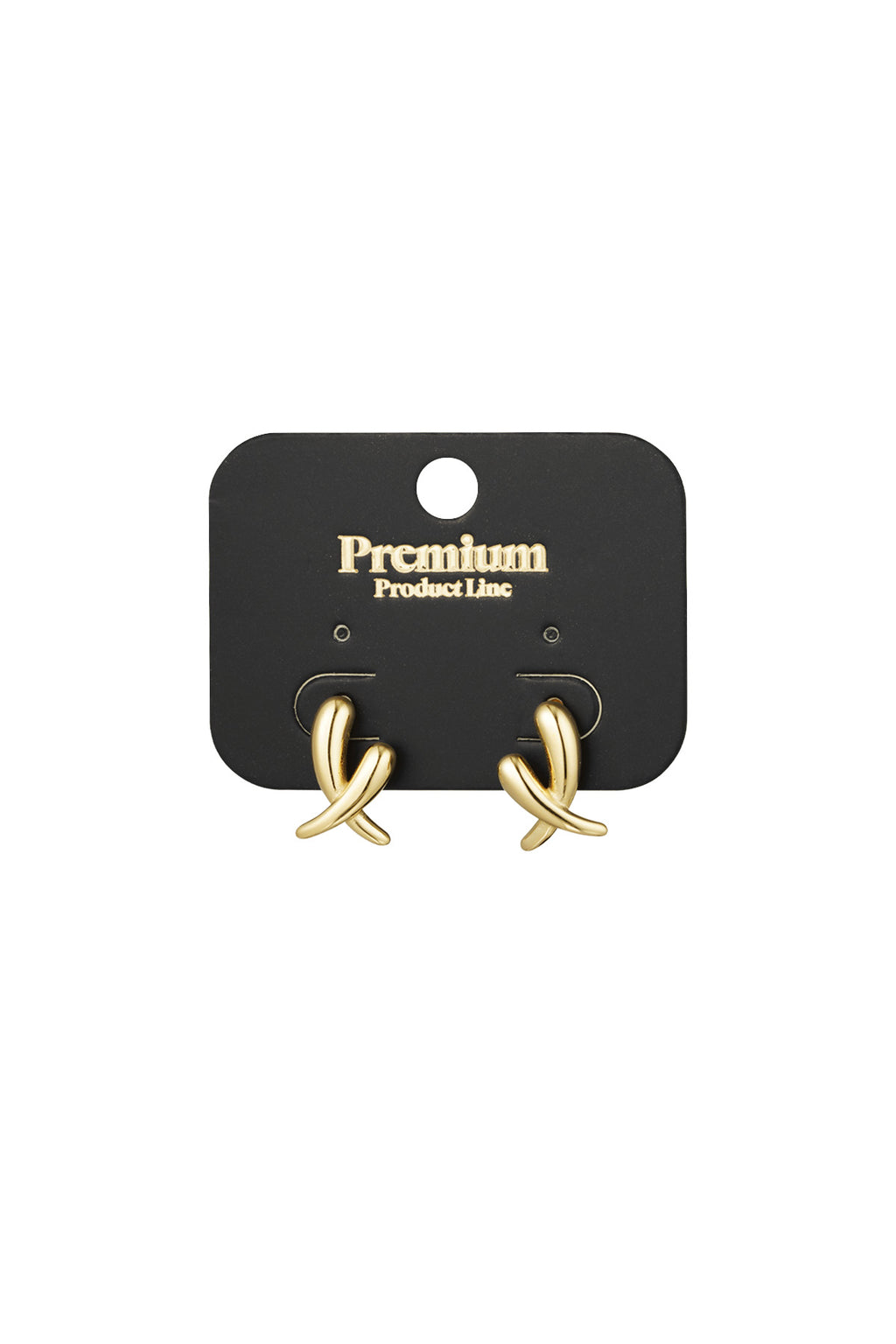 crossed earrings