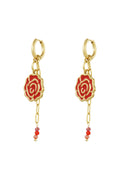 Earrings sweetheart rose