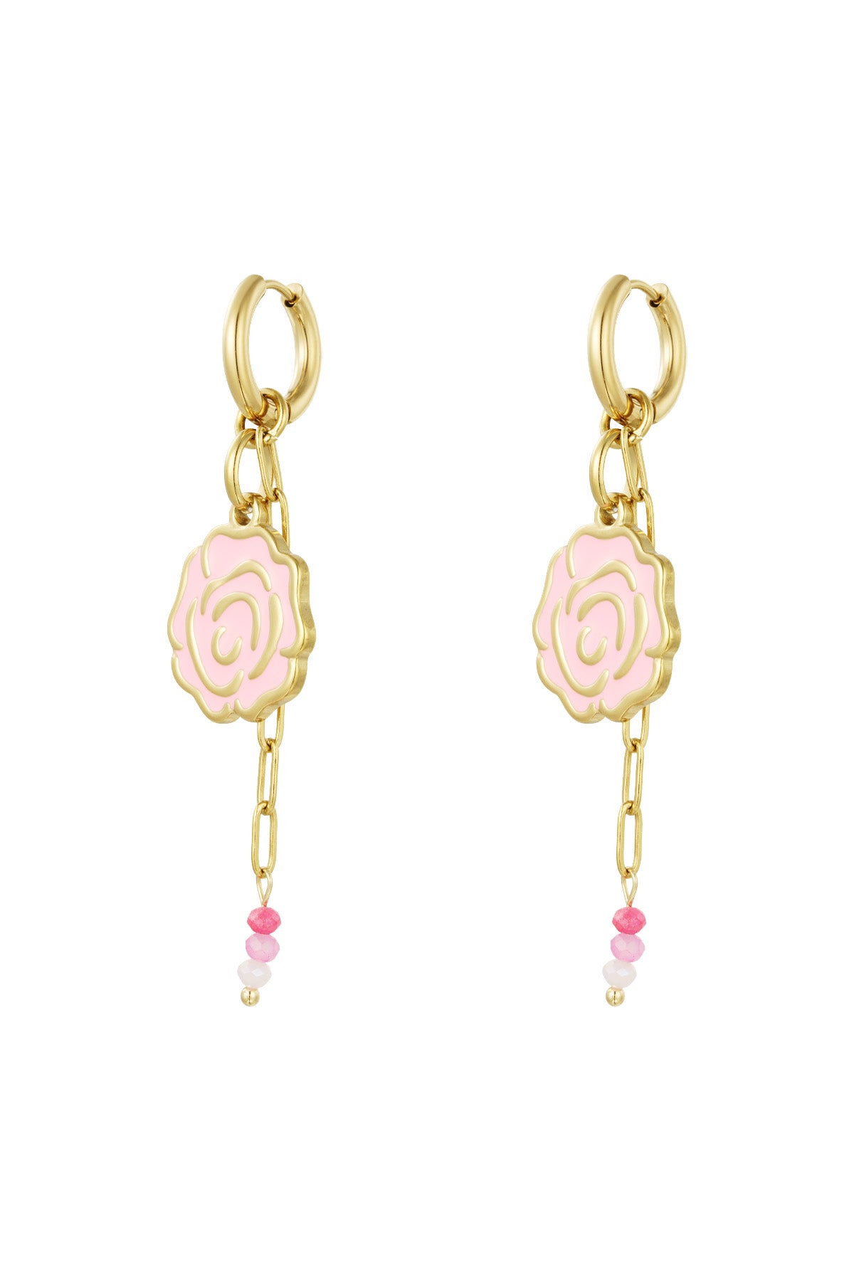 Earrings sweetheart rose