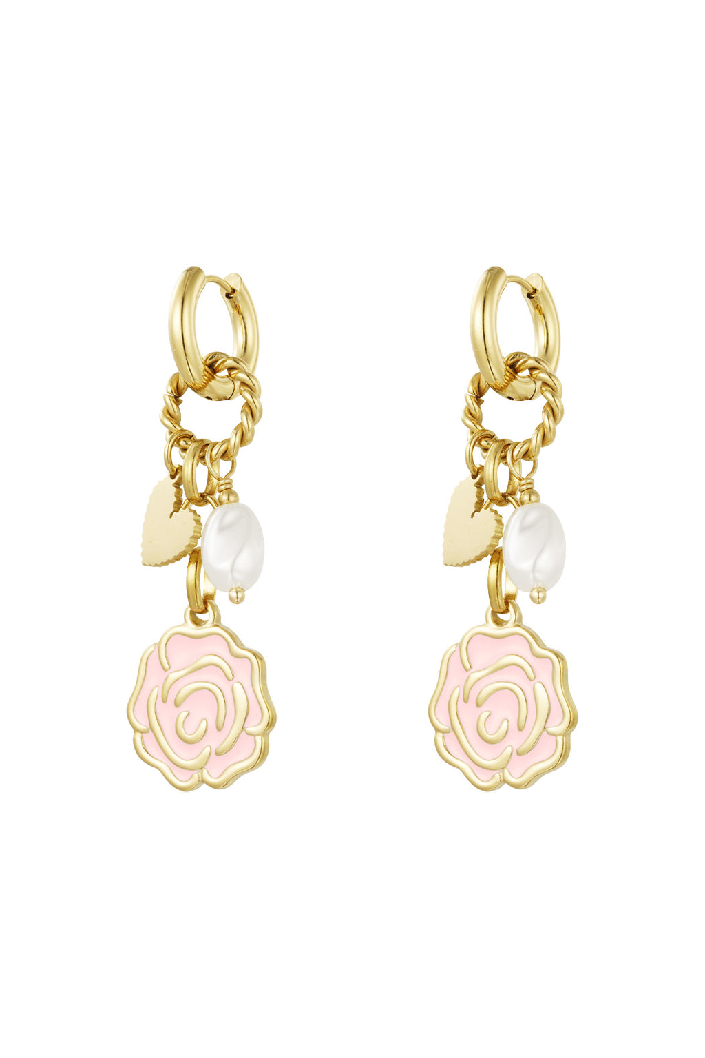 Earrings forever rose
