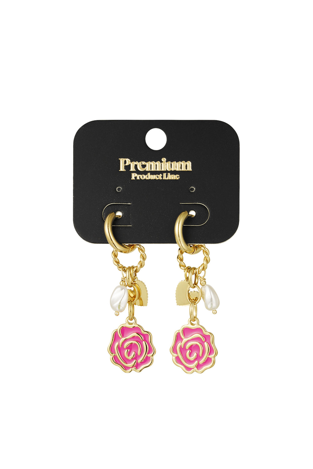 Earrings forever rose