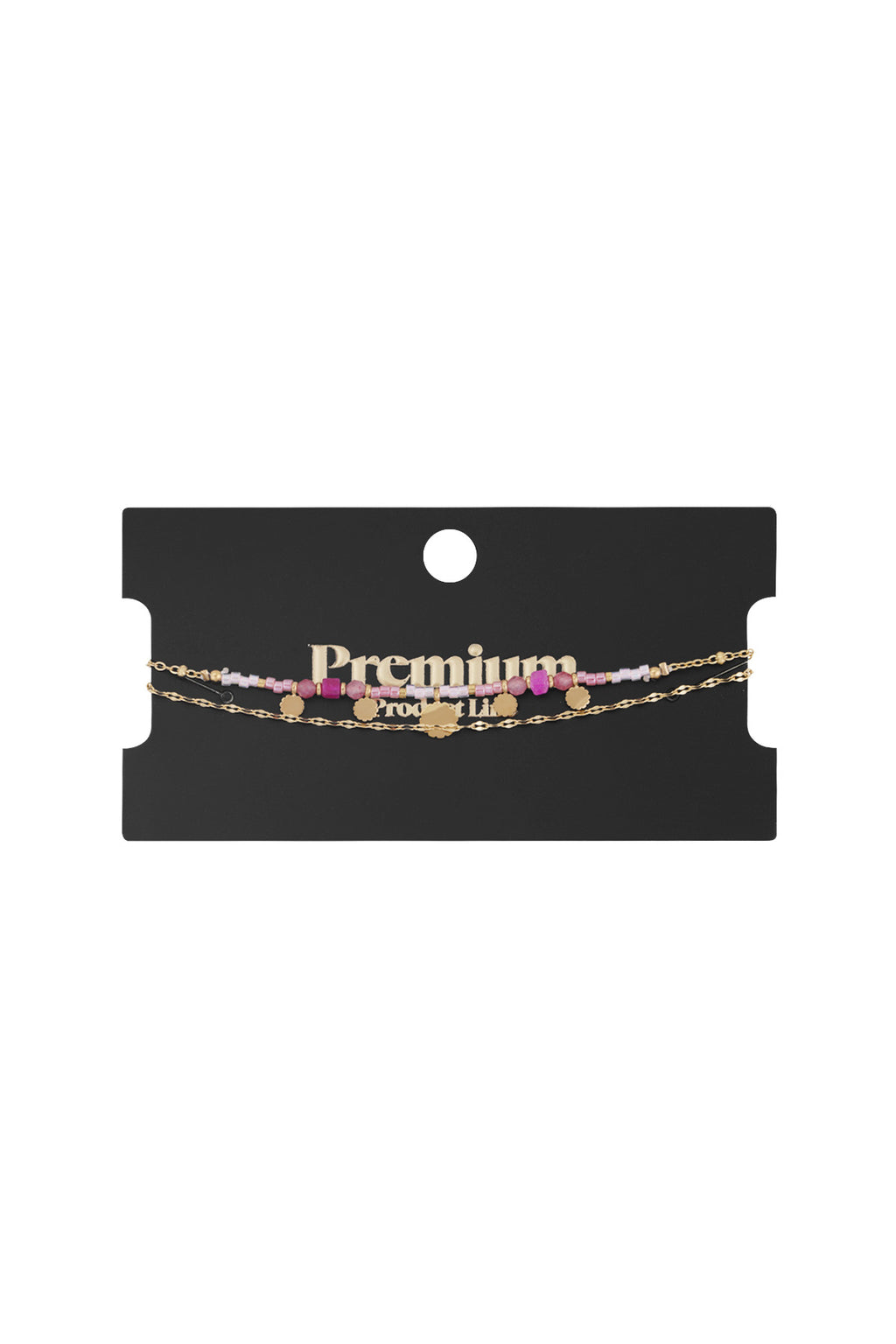 bracelet pink charms