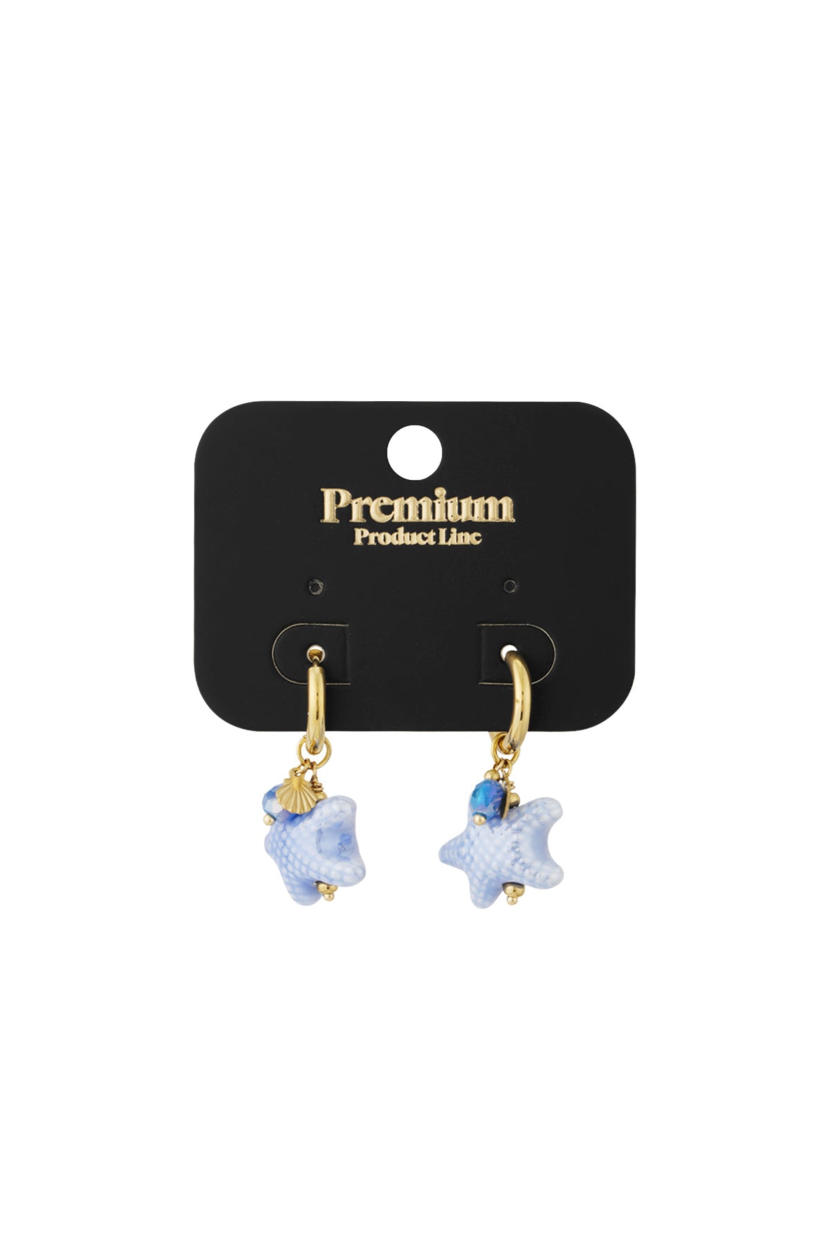 starry earrings - blue & 