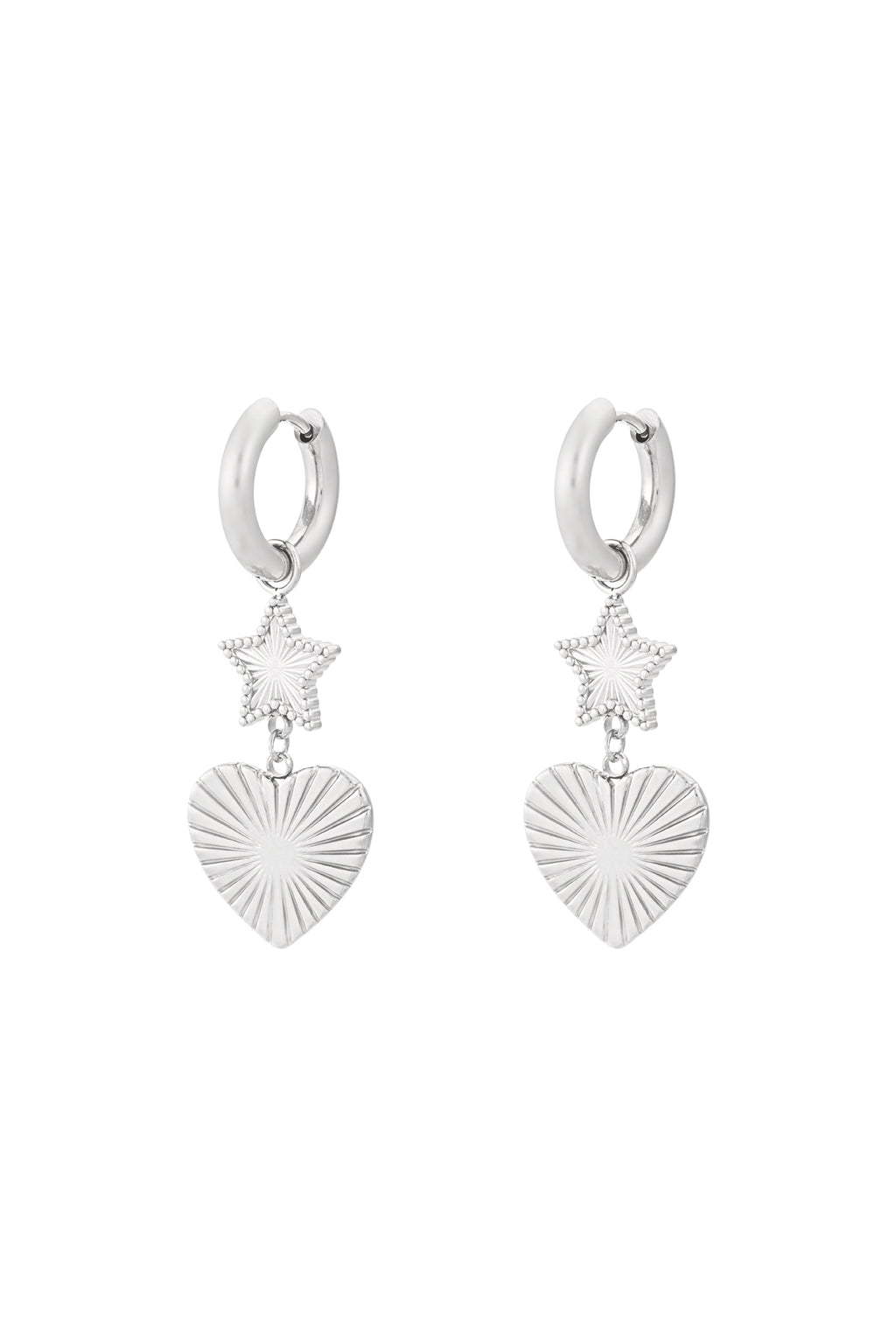 star heart earrings