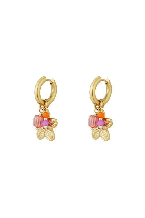 bloom hoops earrings