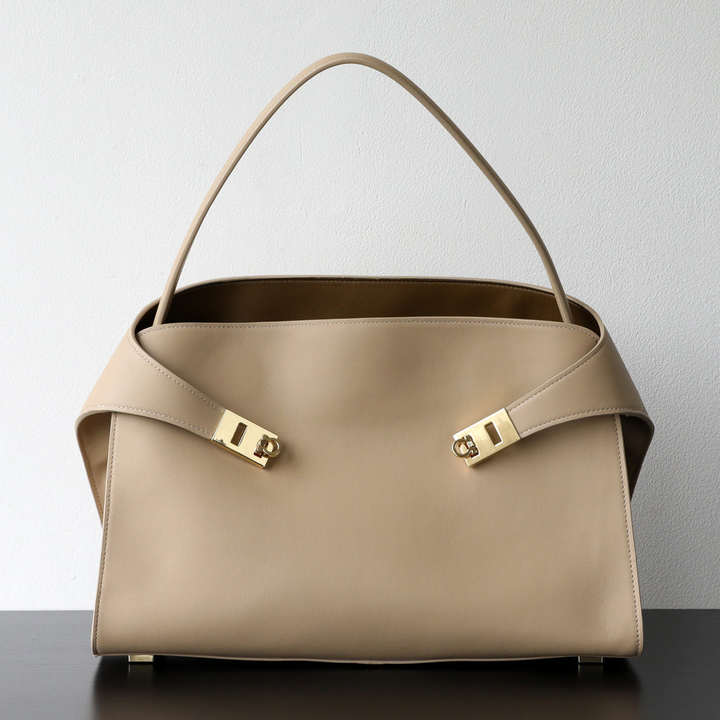 Luxury Genuine Leather Tote Bag for Women, Large Capacity, Top-Grain Cowhide, Handheld Shoulder Bag, HUG Style