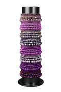 Bracelet display with glass bead bracelets