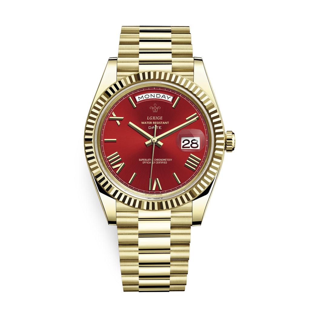 Fashion Style + Brand + Classic Sunday Calendar Watch + Men's Quartz Watch + Waterproof Wristwatch