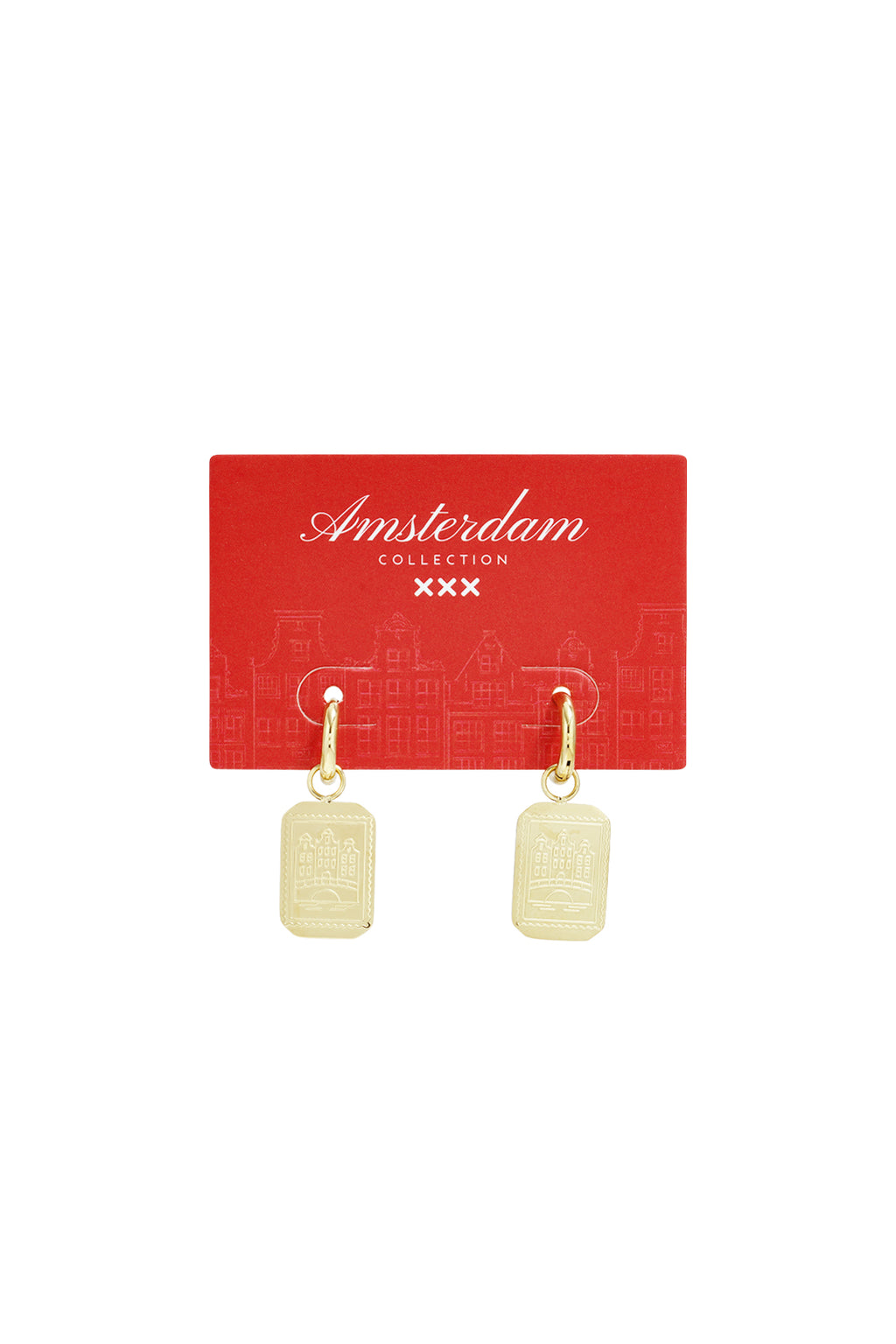 Amsterdam Canal House Stainless Steel Earrings