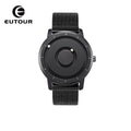 Creative Trendy Student Ball Bearing Metal Unisex Fashion Sport Quartz Watch Blue Steel Dial