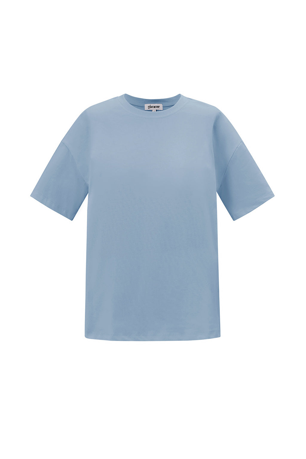 Cotton Knitted Women's T-shirt Casual Solid Color