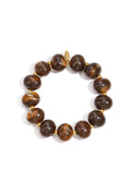 Elastic beaded bracelet with large beads