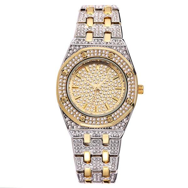 MISSFOX  2528 Silver Women's Watch Casual Dress Ladies Watch Fashion Waterproof Steel Quartz Wrist Watches For Women Valentines Gift