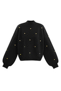 Acrylic Knit Sweater Casual Heart Pattern Fall/Winter