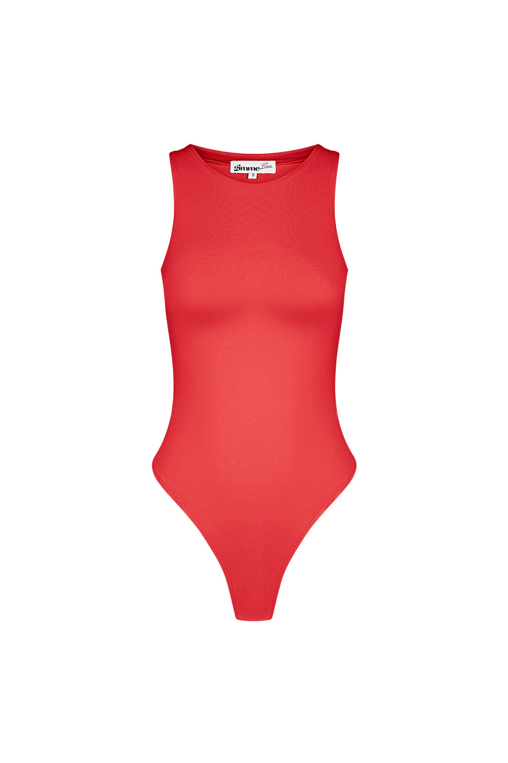 Polyester Women's Sleeveless Bodysuit High Neck Form-Fitting