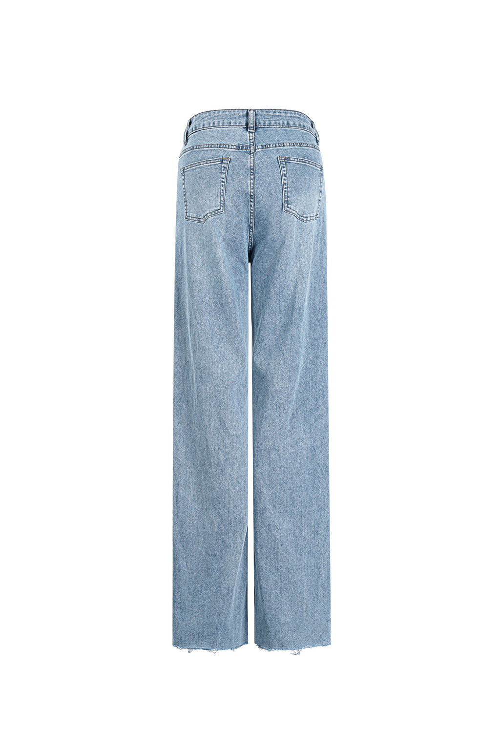 Cotton Woven Women's Straight Leg Pants Casual Solid Color