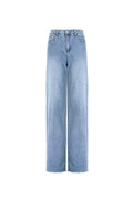 Cotton Woven Women's Straight Leg Pants Casual Solid Color