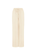 Cotton Women's Wide Leg Pants Comfortable Drawstring Waist