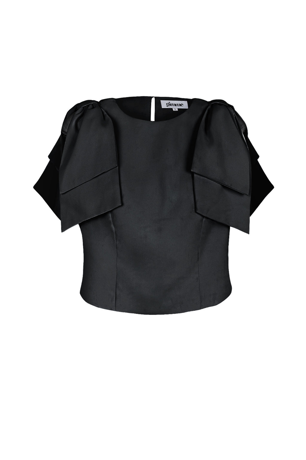 Polyester Women's Short Sleeve Top Ruffle Shoulder Design