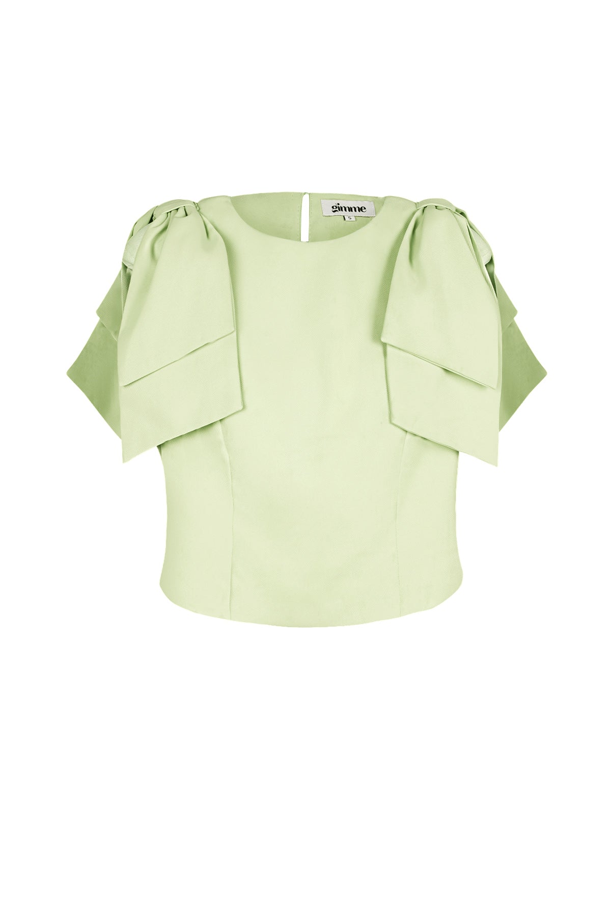 Polyester Women's Short Sleeve Top Ruffle Shoulder Design