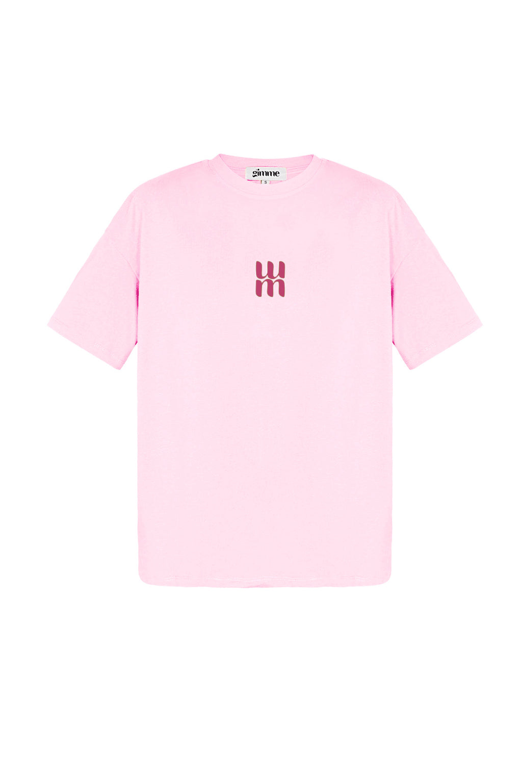 Cotton Women's T-shirt Oversized Minimalist Logo