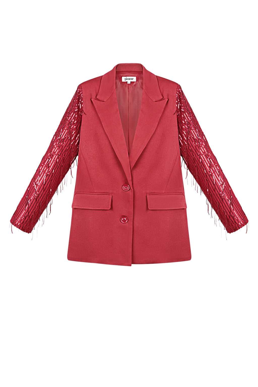 Polyester Women's Suit Jacket Fringe Sleeve Design