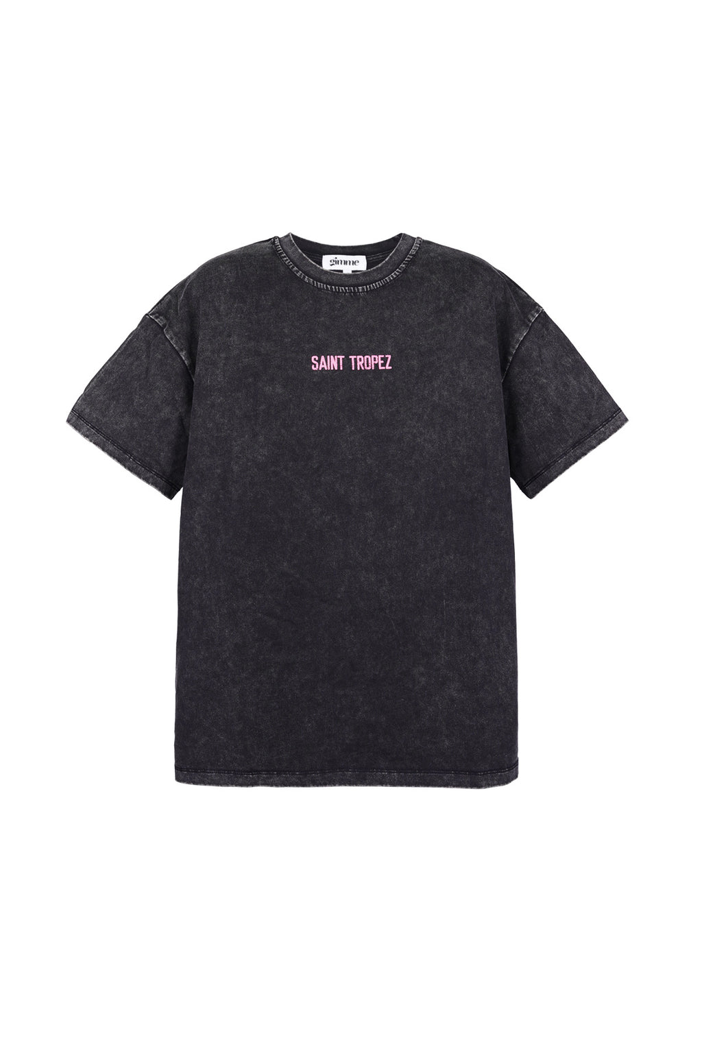 Cotton Women's T-shirt Oversized Saint Tropez Print