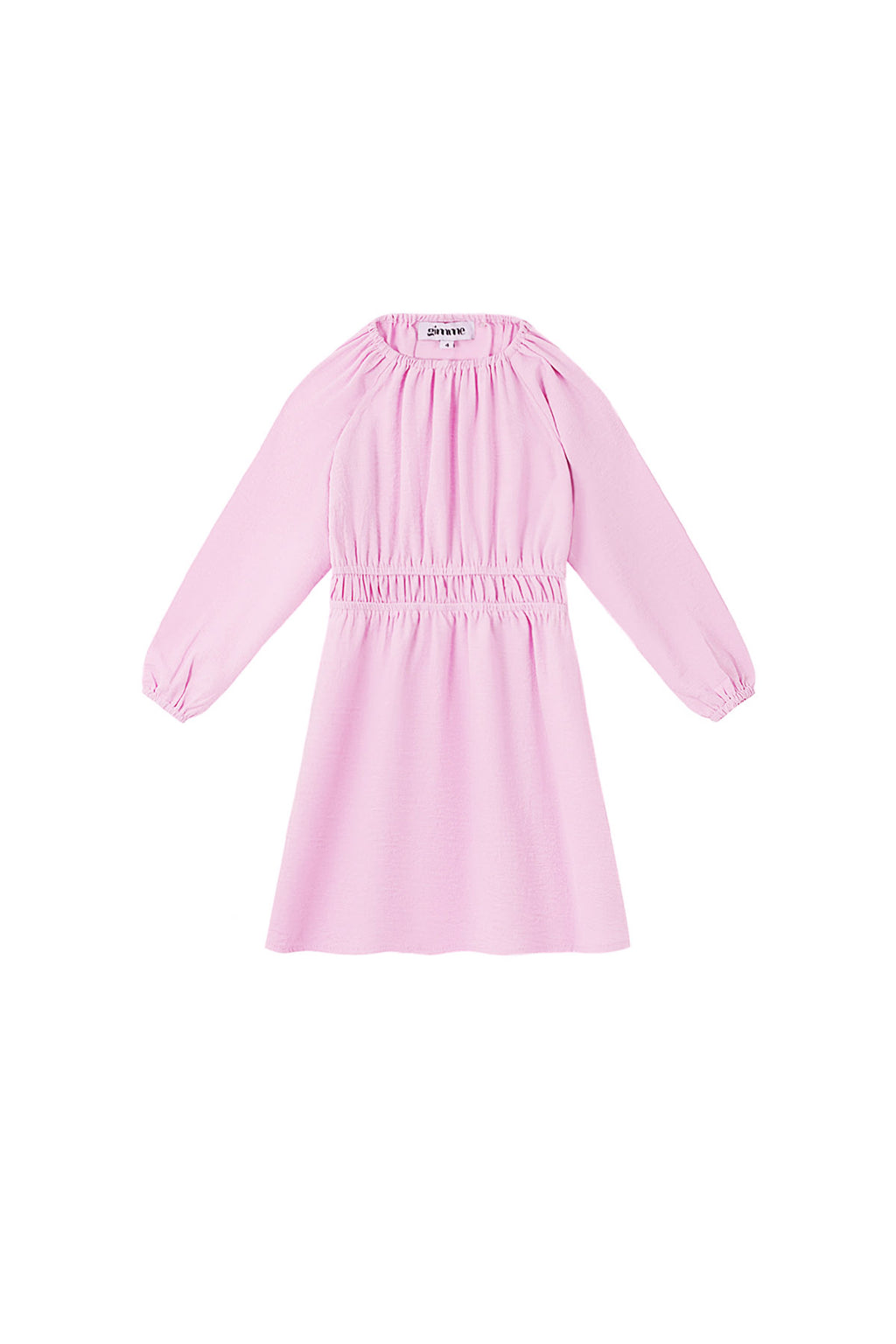 Polyester Women's Mini Dress Pleated Elastic Waist