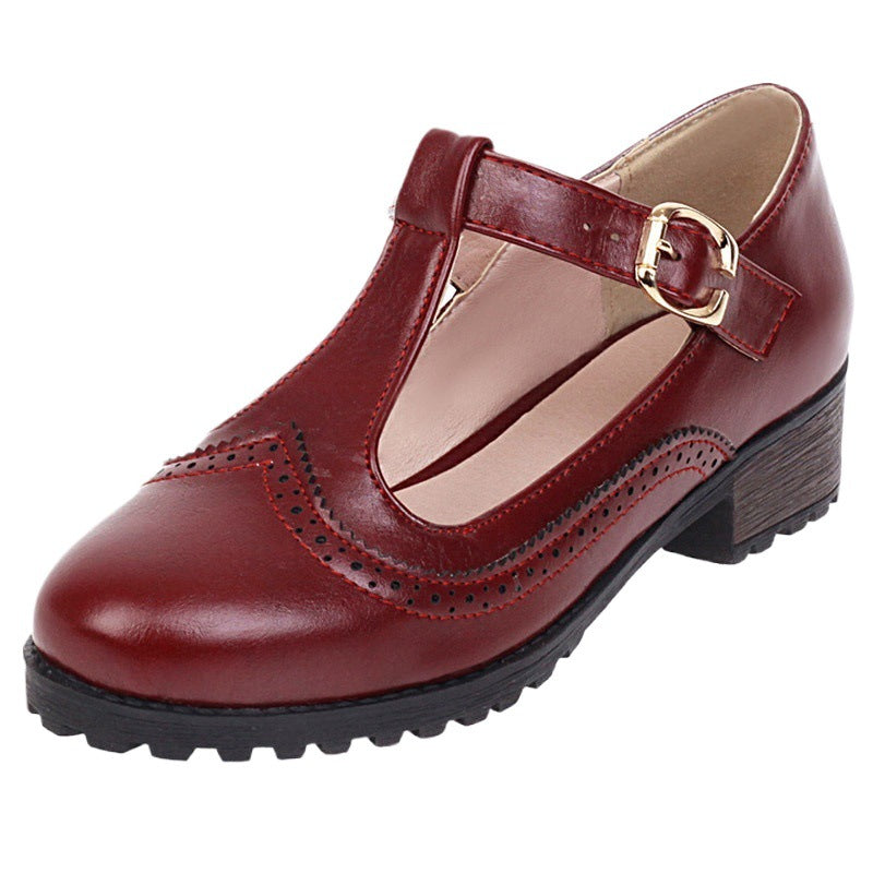 Spring and summer plus size retro women's shoes
