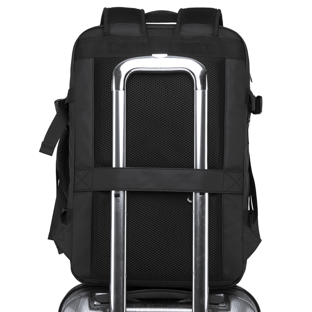 BANGE Backpack Male College Student Computer Backpack Men's Large Capacity Business Travel Waterproof And Expandable Men's Bag