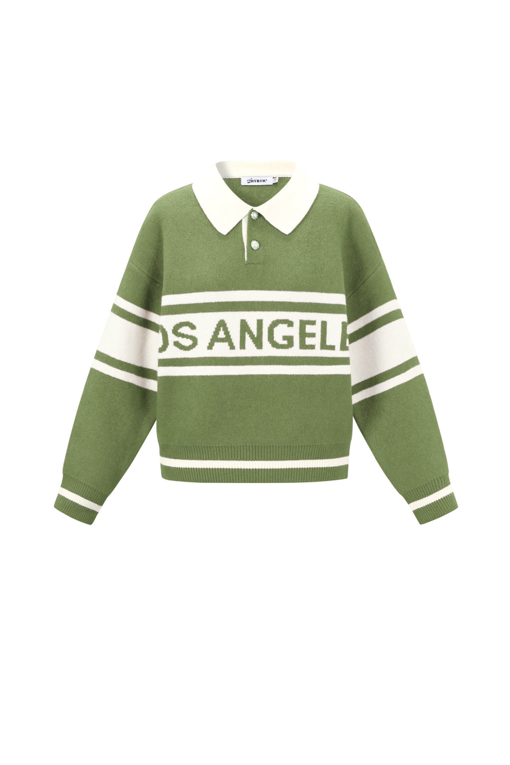 Knitted Polyester Fiber Women's Knit Sweater Sporty Letters