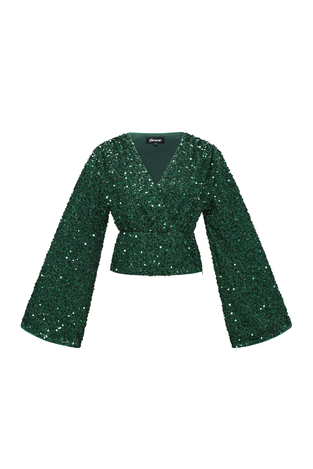 Woven Polyester Fiber Women's Long Sleeve Tops 2-piece Set Sequins