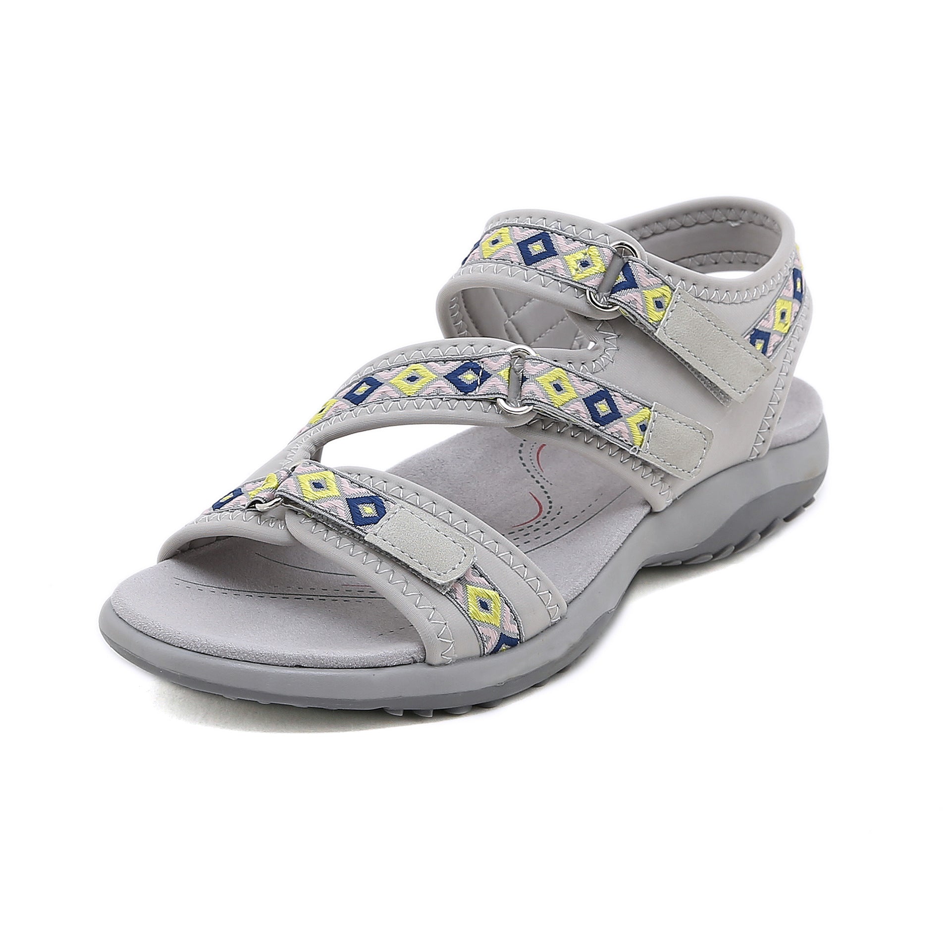 Sports sandals with printed Velcro plus size women's shoes