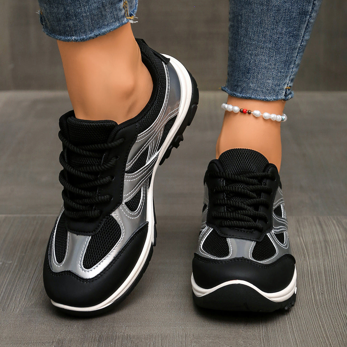 Cross-border Breathable Autumn and Spring Large Size Outdoor Couple Hiking Shoes Trendy Fashion Casual Travel Sports Shoes