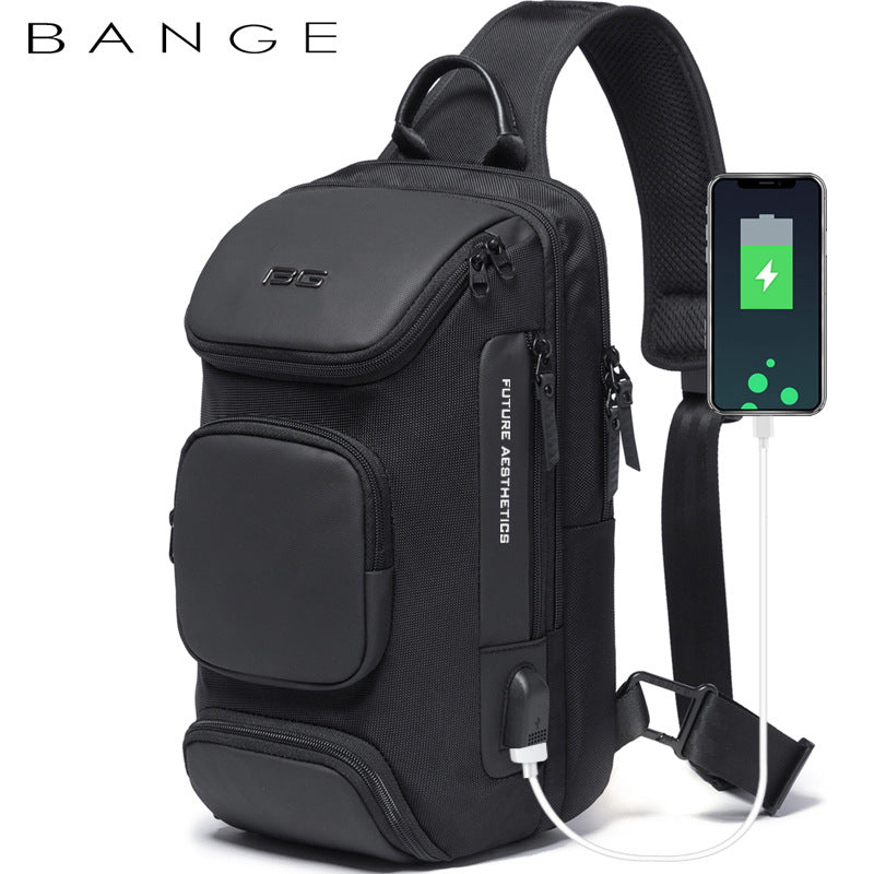 Chest Bag Messenger Bag Men's Fashion Casual Shoulder Bag Slanted Shoulder Bag Single Shoulder Bag Men's Bag Trend Brand