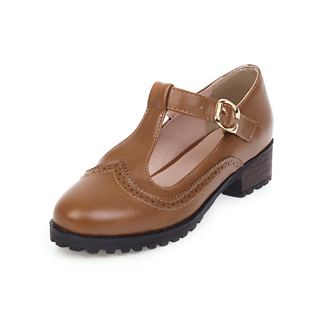Spring and summer plus size retro women's shoes