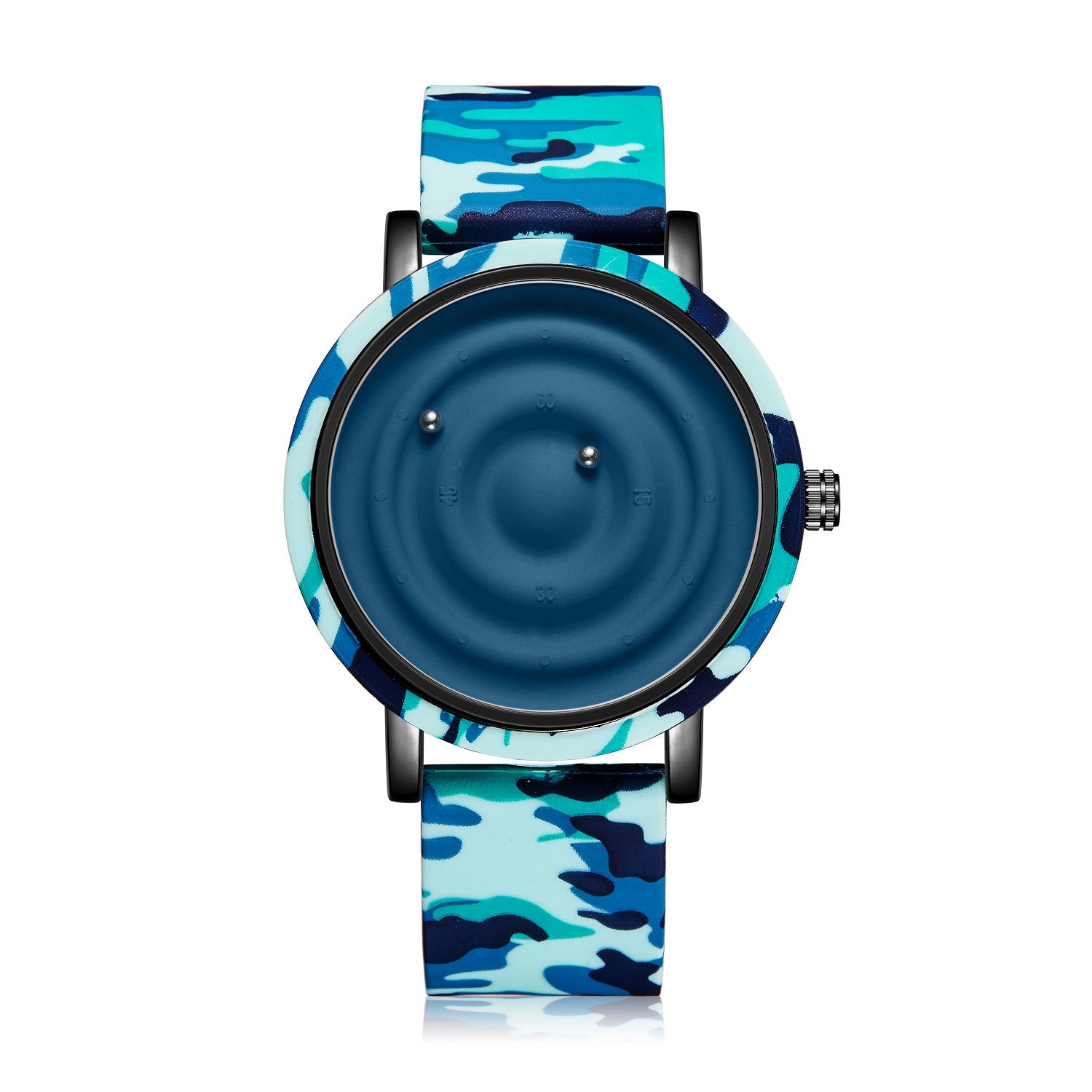 Fashion Silicone Watch Unisex Innovative Creative Trendy Floating Ball Watch