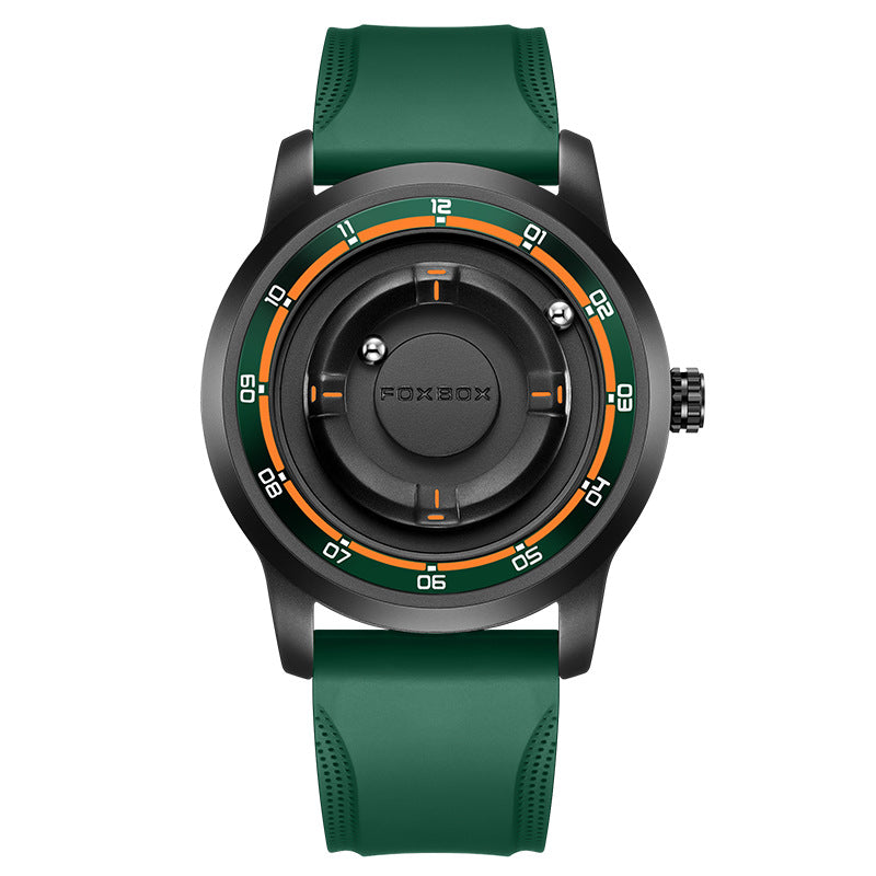 LIGE Fashionable Roman Numeral Men's Multi-Function Quartz Watch with Leather Strap and Water Resistance