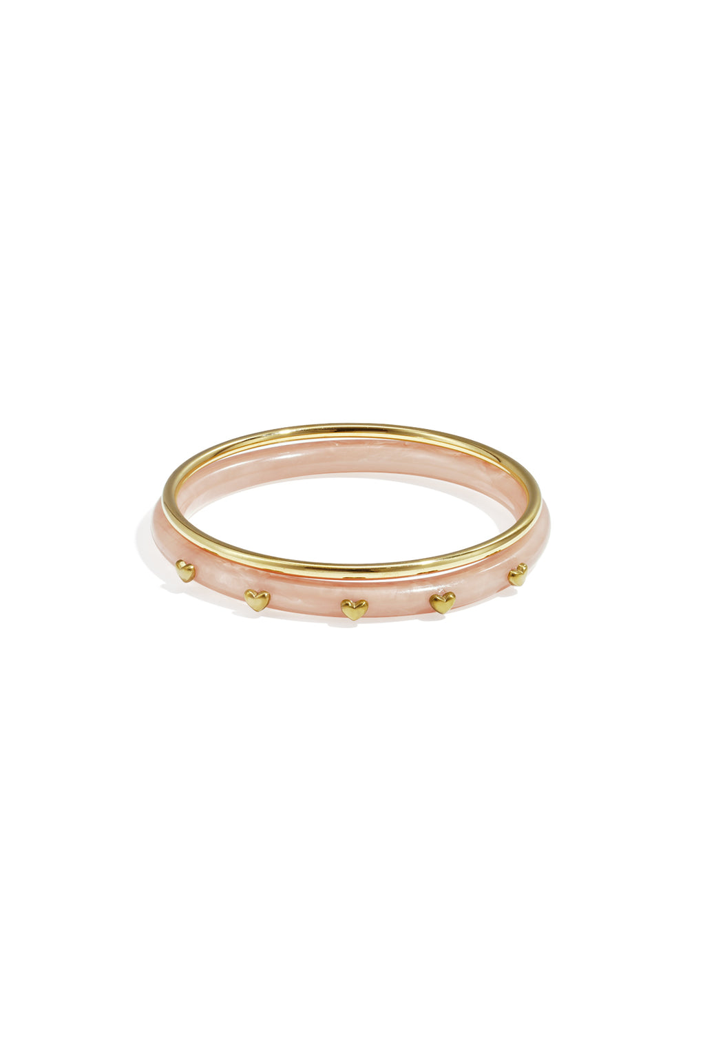 Bangle set with heart detail