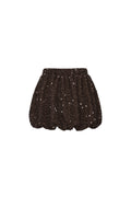 Woven Polyester Fiber Women's Mini Skirt Elegant Sequins