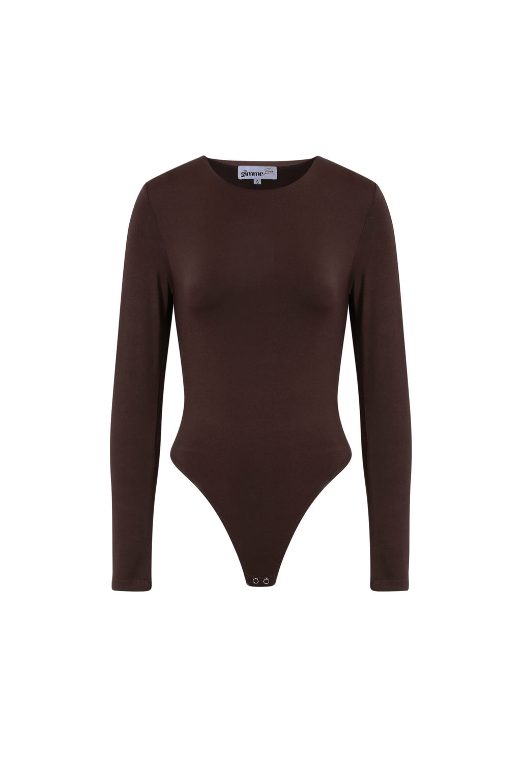 Knitted Nylon Shapewear Bodysuit Basic Solid Color