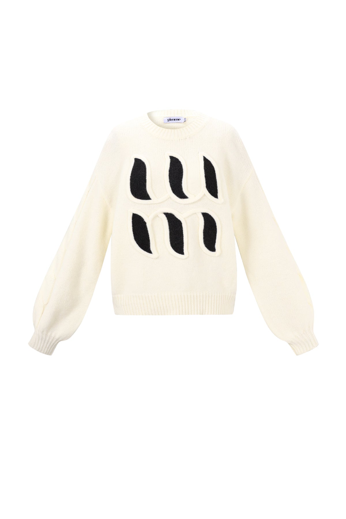 Knitted Polyester Fiber Women's Knit Sweaters Casual Letters