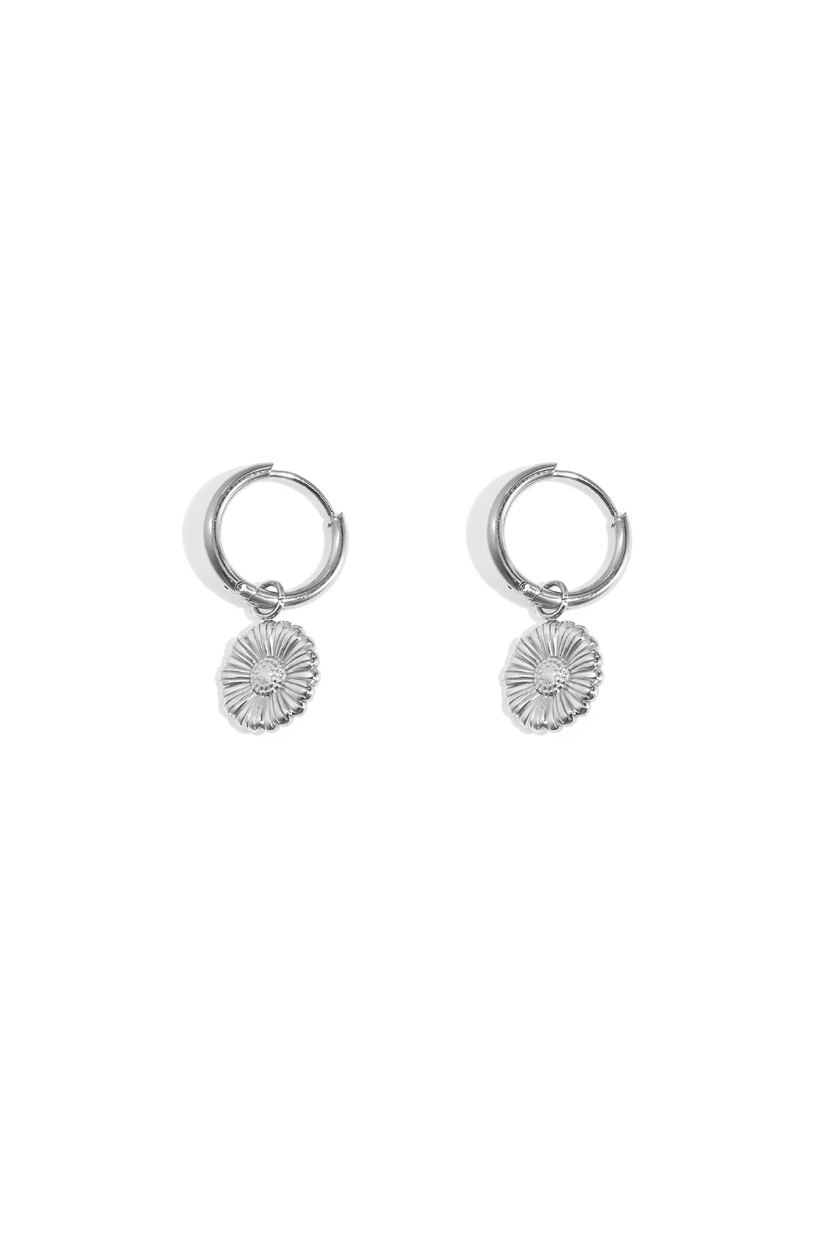 Flora charm earrings - Silver Color color