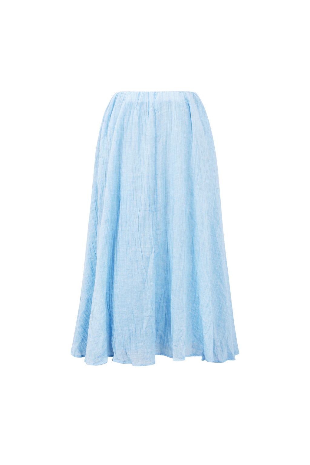 Woven Polyester Fiber Women's Maxi Skirt Casual Solid Color