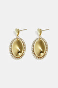 Stainless Steel Drop Earrings Heart Casual Daily Simple Series Women's jewelry