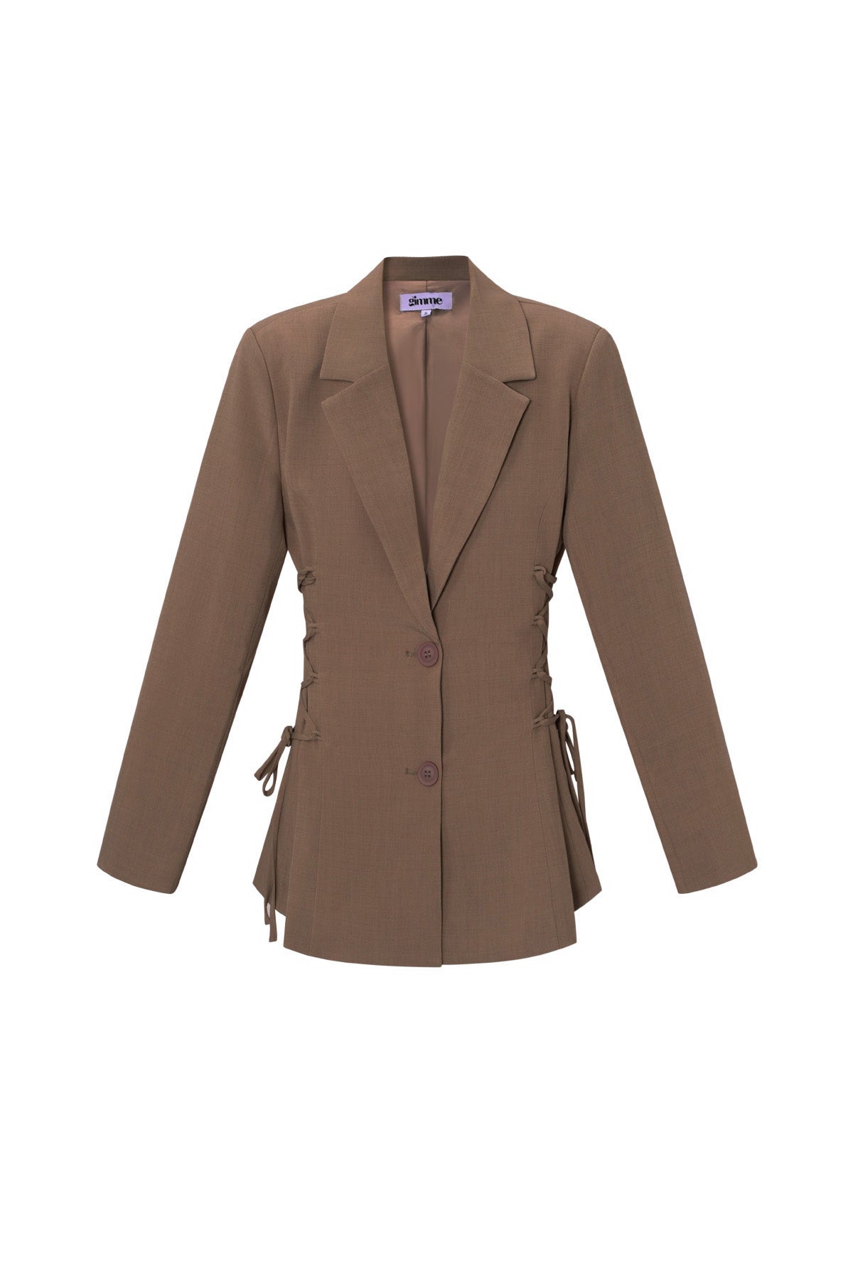 Woven Polyester Fiber Women's Suit Set Elegant Tie-up
