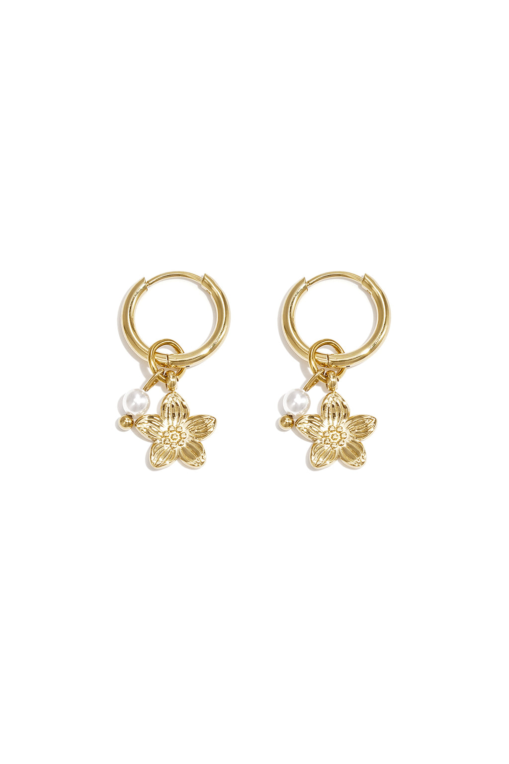 pearl blossom earrings